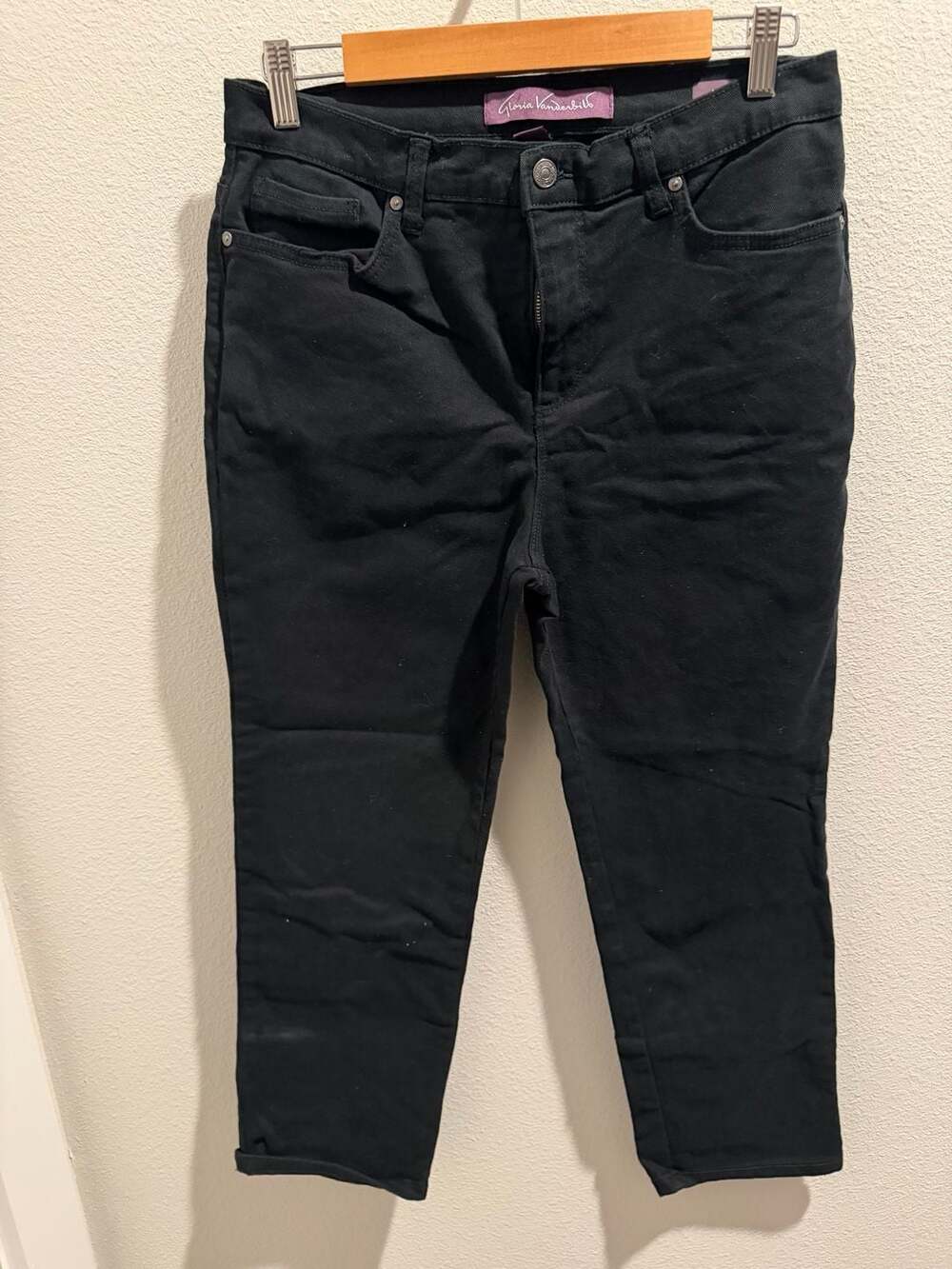 Gloria Vanderbilt Amanda Classic Fit Black Pants‎ Size 12PS
